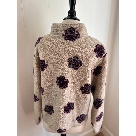 Vintage 90's Disney Store Fleece Winne the Pooh Floral Jacket Size M - Picture 5 of 7